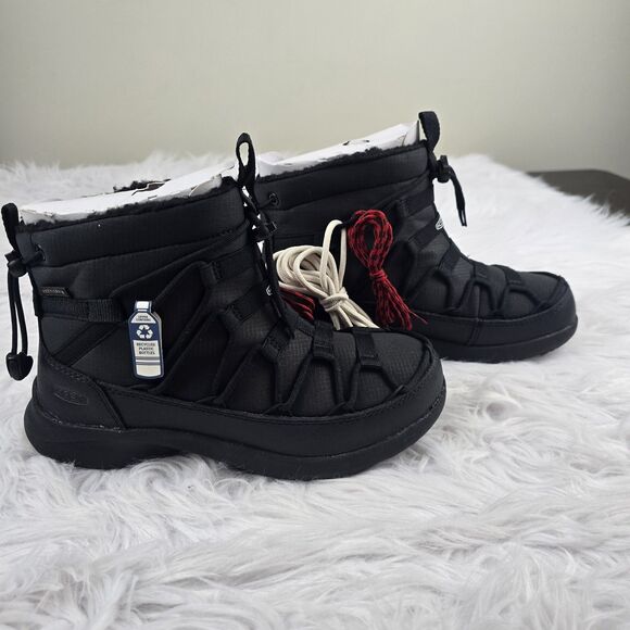 Keen Uneek SNK II Women's Size 7.5 Boots Chukka Waterproof Black Adjustable - Picture 2 of 9